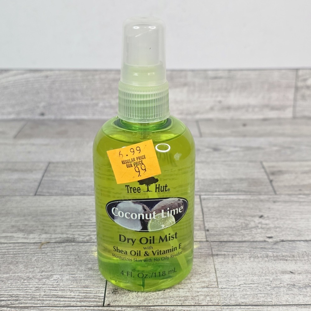 Tree Hut COCONUT LIME Dry Oil Mist  With Shea Oil & Vitamin E 4oz New Old Stock